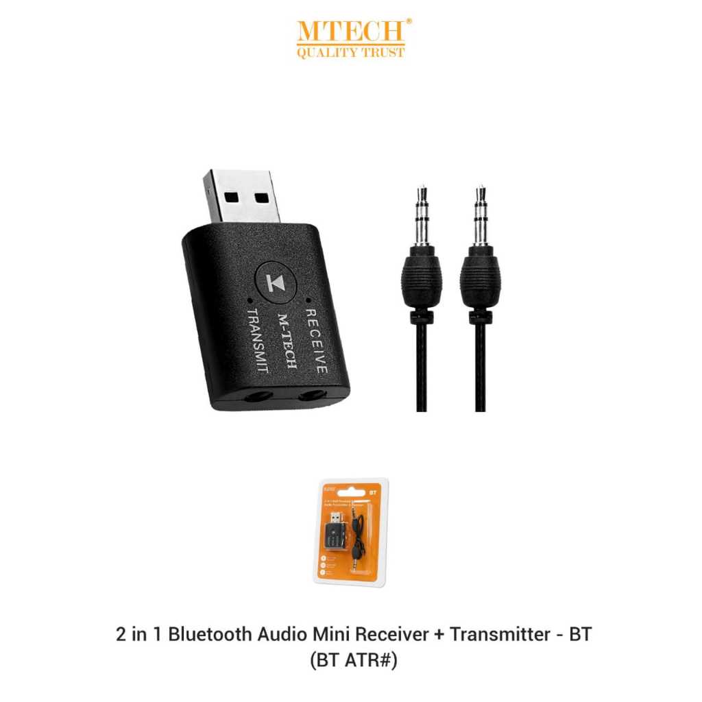 M-TECH Bluetooth Audio Usb Receiver Transmitter 2 in 1 BT Transmitter & Receiver - ercomp2