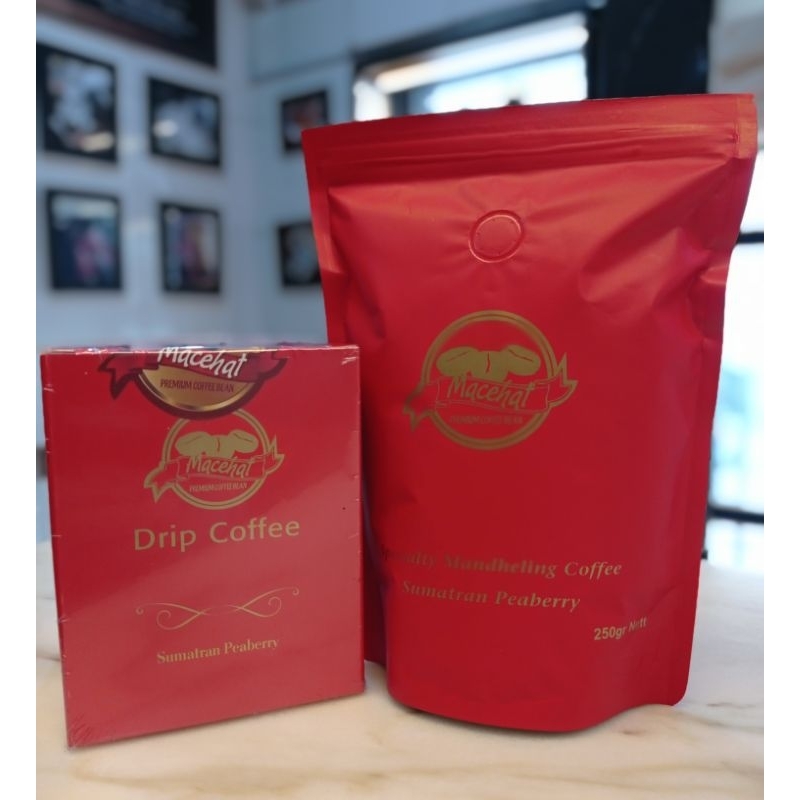 

Macehat Coffee/Kopi Sumatran Peaberry 250gr