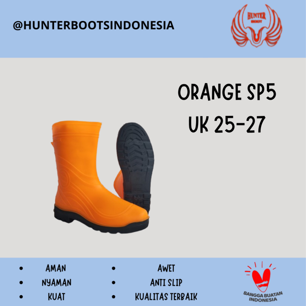 SEPATU BOOTS HUNTER ORANGE SP5