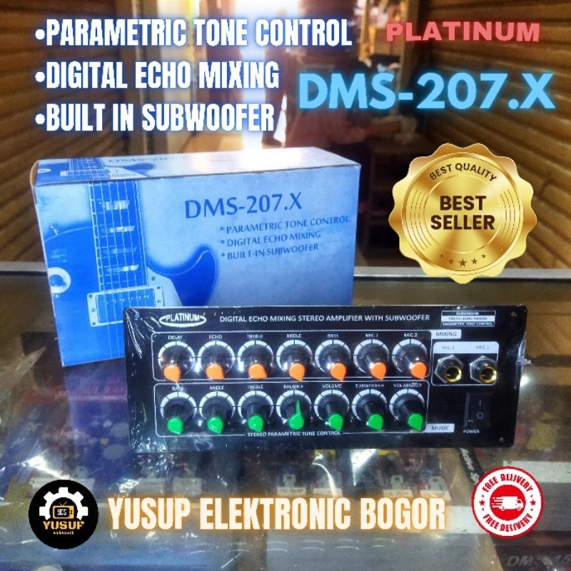 TERMURAH KIT SOUND TONE CONTROL STEREO ECHO MIXING PARAMETRIC DMS-207X, DMS 207X PLATINUM