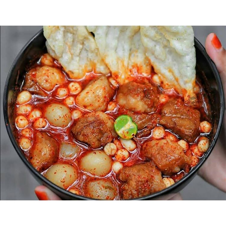 

BASO ACI GURIH KHAS GARUT Baso Aci Isi Ayam Baso 6 butir Baso Aci Ayam Suwir Enak Pedas Komplit