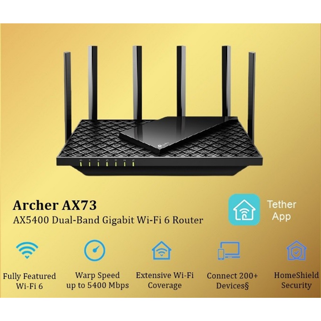 Tp-link Archer AX73 AX5400 Wifi 6 Wireless Router Tplink AX 73 AX 5400