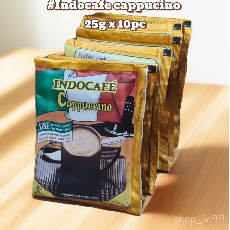 

Indocafe Cappuccino minuman serbuk kopi kapucino 25g x 10pc