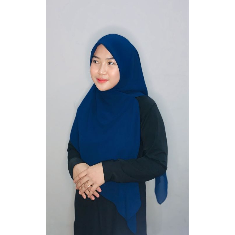 Hijab segiempat zipper