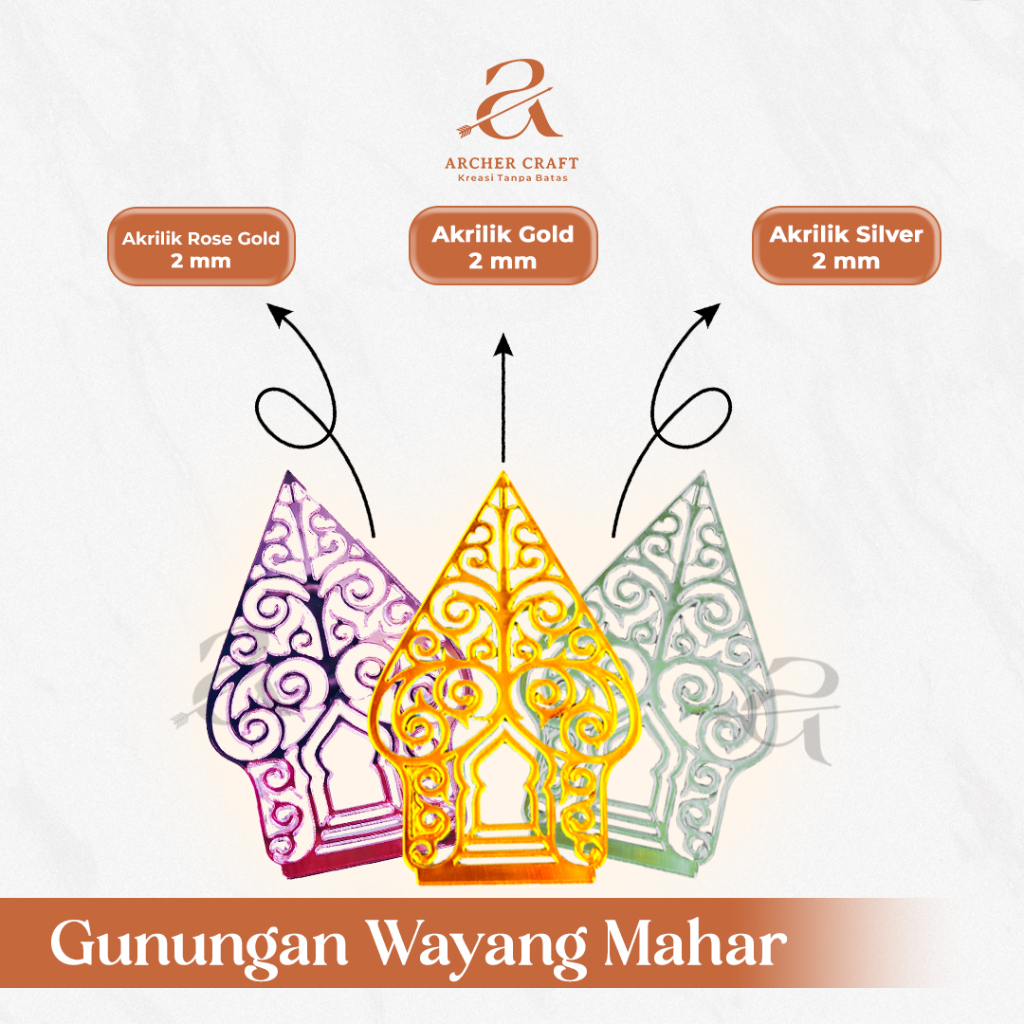 GUNUNGAN WAYANG AKRILIK