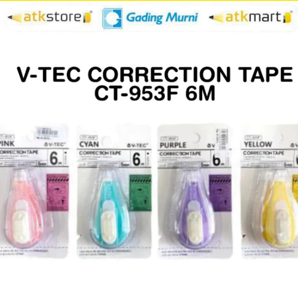 

V Tec Correction Tape Type CT-953F