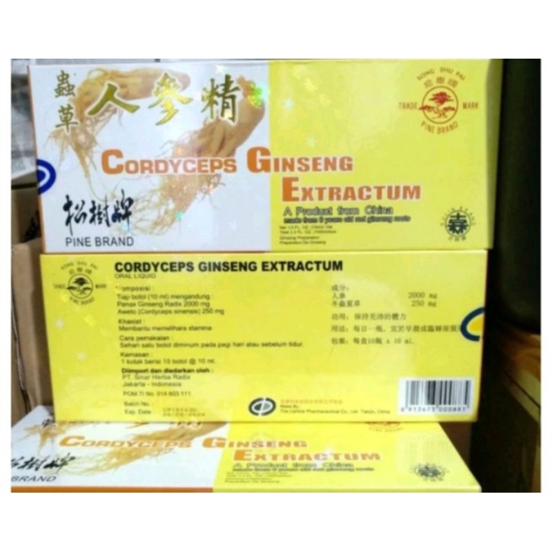

cordyceps ginseng extractum 12botol pine brand