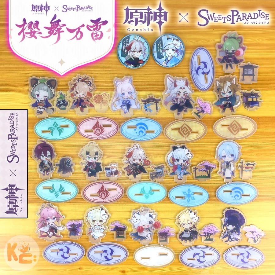 Standing Acrylic Genshin Impact x Sweets Paradise Inazuma Standee Kado