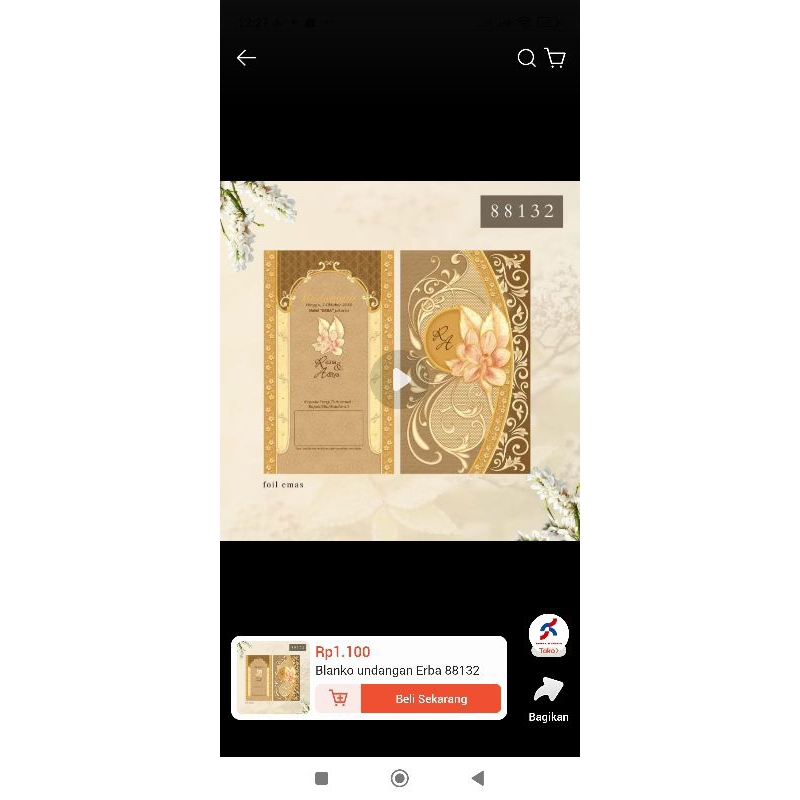 undangan erba 88132 + cetak