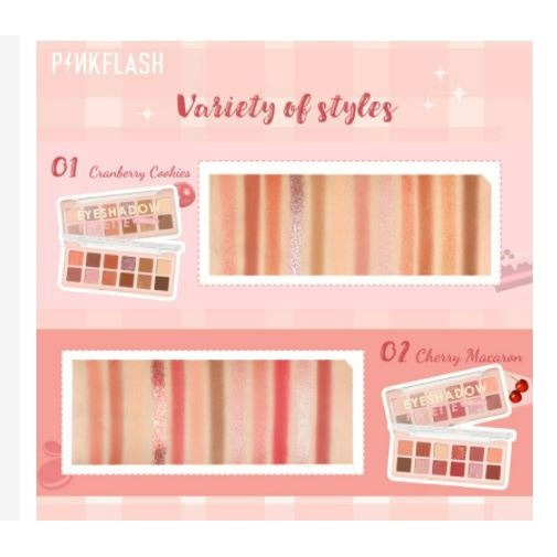 PINKFLASH Pink Dessert 12 Shades Eyeshadow Palette