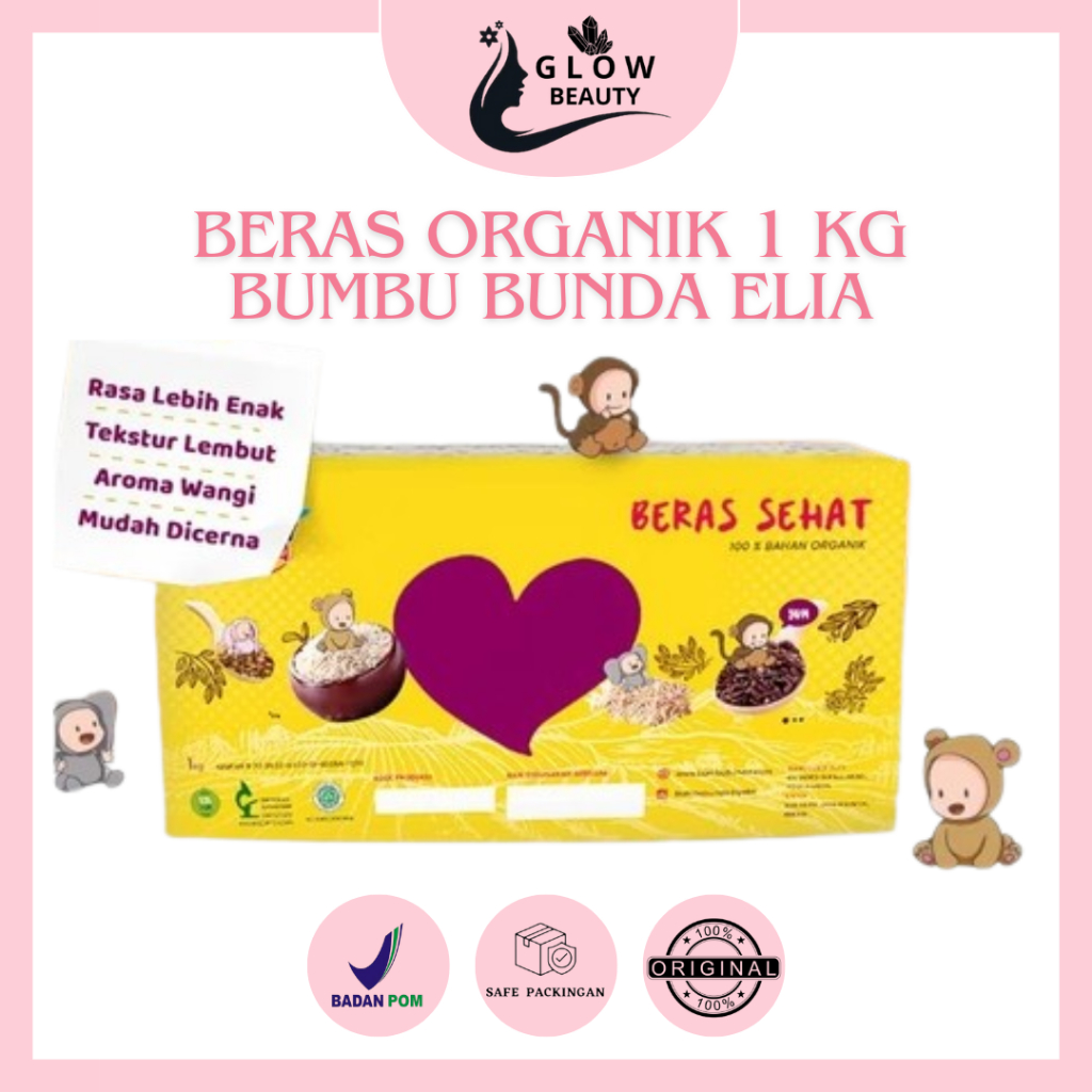 BUMBU BUNDA ELIA BERAS 1kg MPASI Organik / Beras Bayi Organik / BB Booster MPASI / Beras Pandan Wang