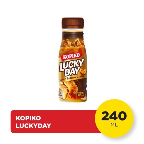 

kopiko lucky day 180ml - kopiko thai coffee drink - kopiko lucky day botol