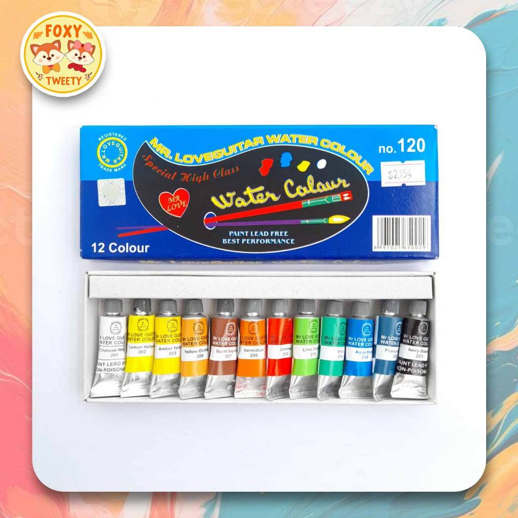 

[SET] CAT AIR MR LOVE GUITAR NO 120 12 WARNA WATER COLOUR