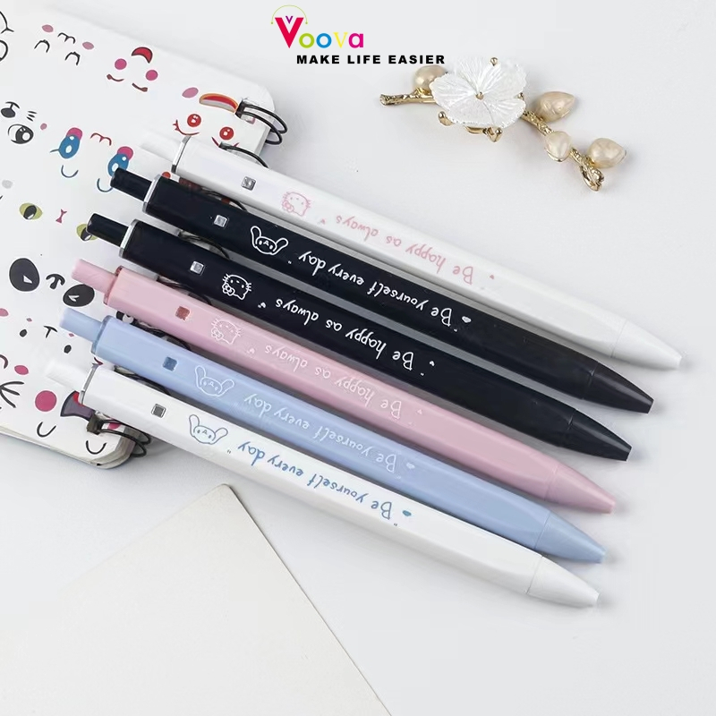 

VOOVA Pena Gel Lucu ins / Alat Tulis Anak Square Pen Pena Warna Netral / Pulpen Gel