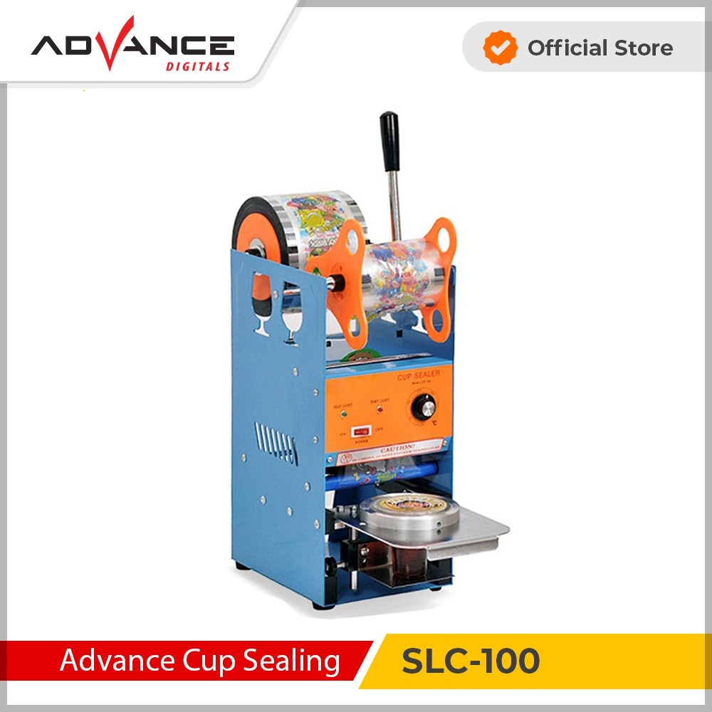 Mesin Cup Sealer Advance SLC 100 Mesin Press Gelas Plastik 22oz 18oz 16oz 14oz 12oz penutup minuman