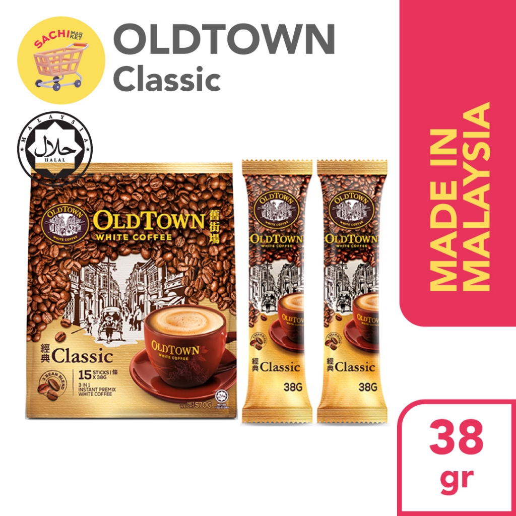 

KOPI OLDTOWN 3in1 Classic / Hazelnut / Extra Rich / Less Sugar White Coffee Malaysia Sachet