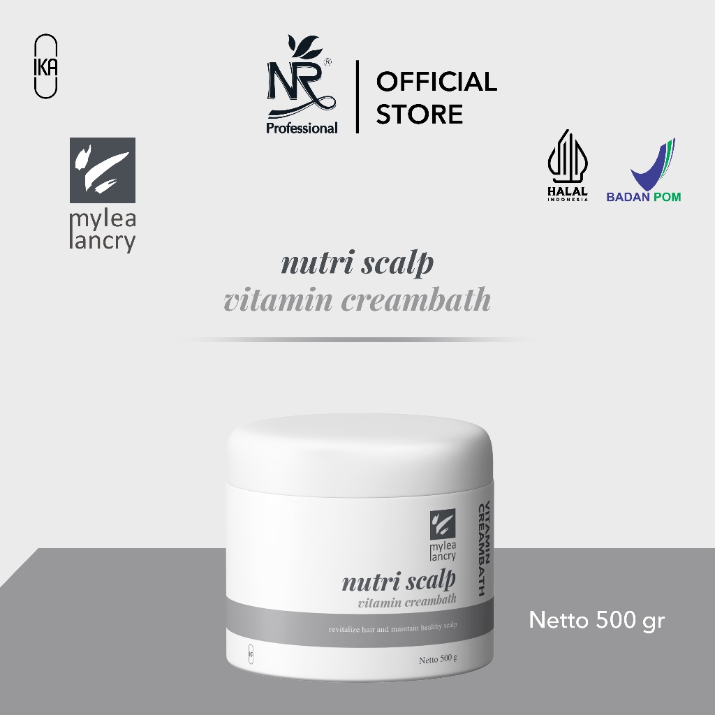 MYLEA LANCRY NUTRI SCALP VITAMIN CREAMBATH 500ML - Untuk Kulit Kepala Berminyak