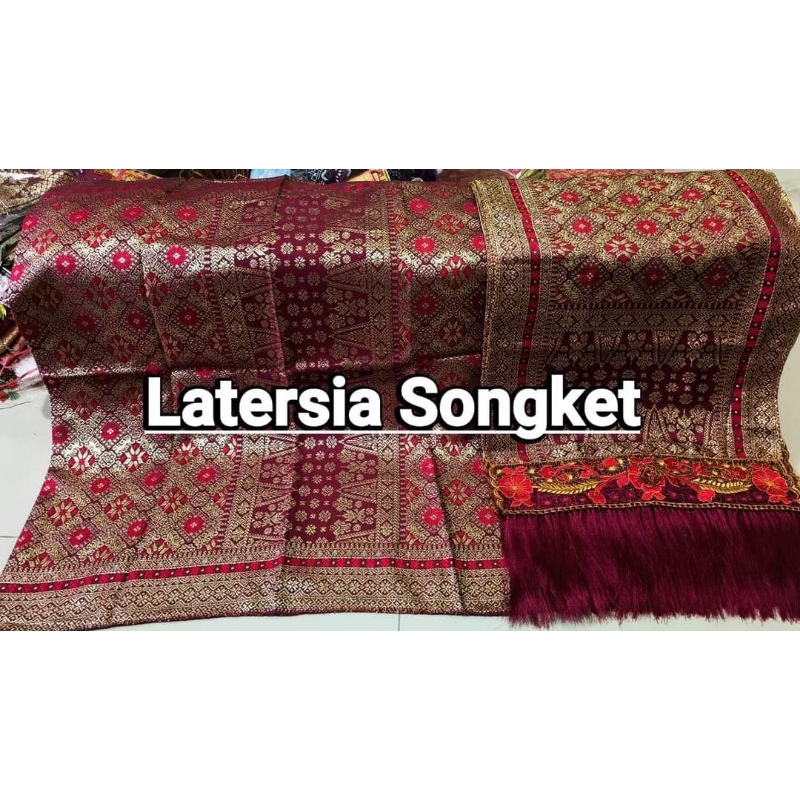 songket palembang rakam bordir