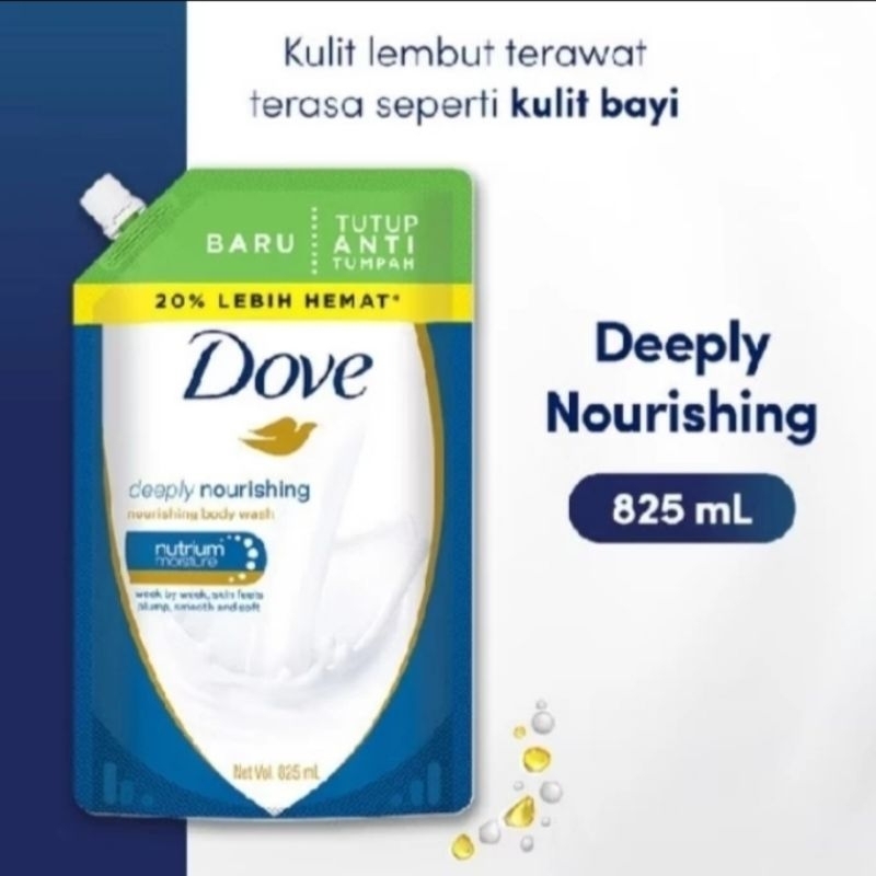 Dove Body Wash Deeply Nourishing Refill 850 ml