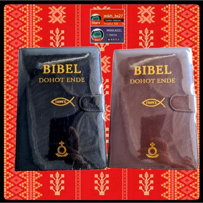 Alkitab Batak Toba / Bibel Ende Lengkap 864 Nyanyian / Bibel Cover Lux