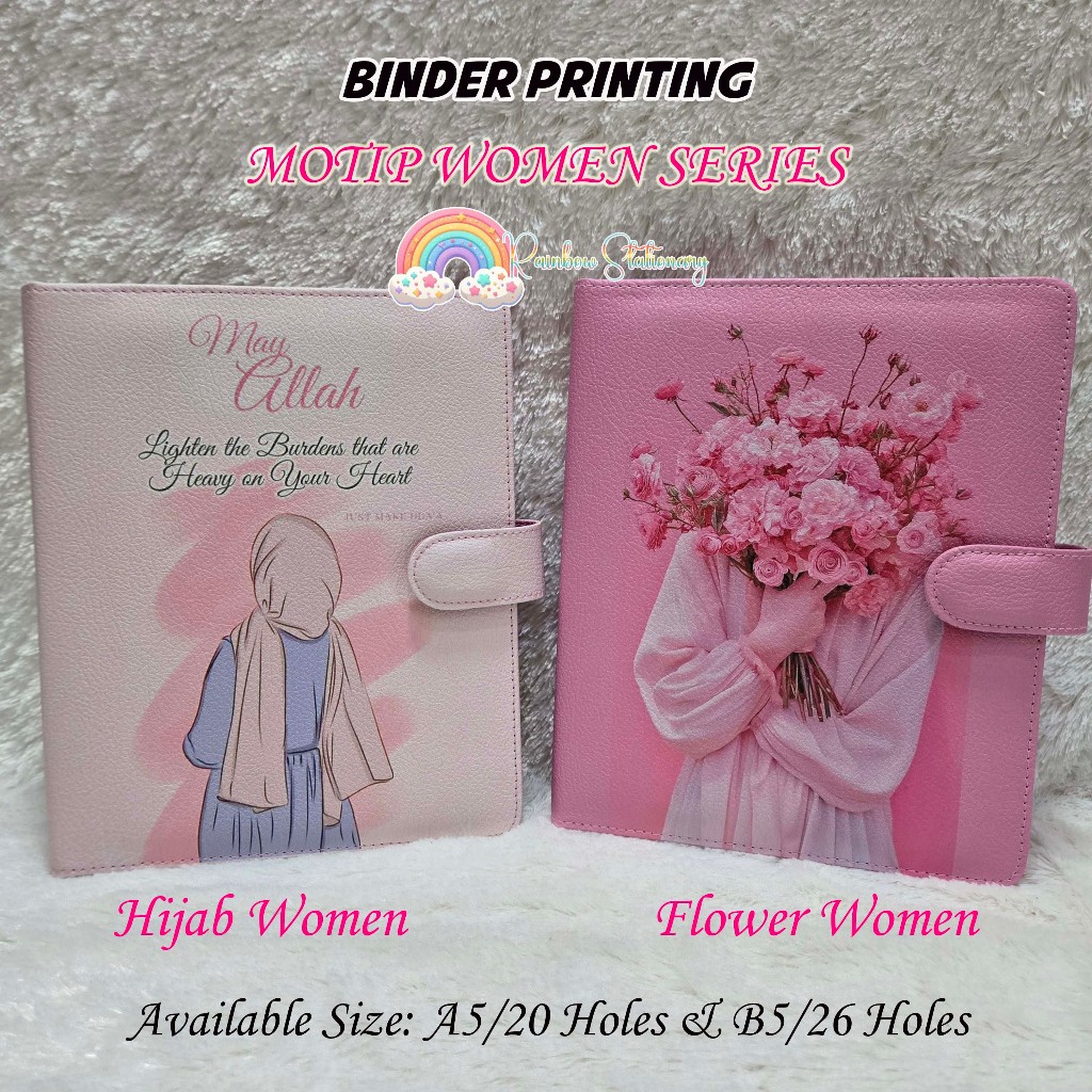 

Binder Printing Motip Women Series. Ukuran A5/20 holes & B5 26/holes