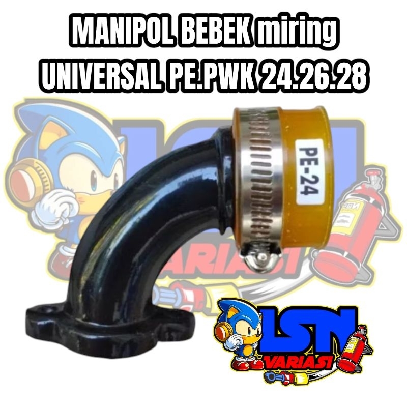 intake manipol bebek miring Murah pnp karbu pwk pwl pe king dll ukuran pe 24 26 28 manipol miring