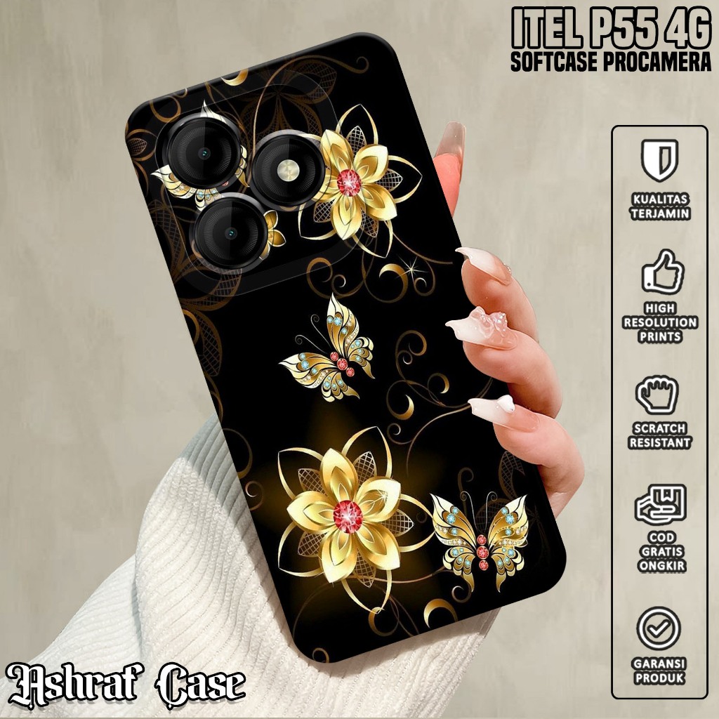 Casing ITEL P55 4G - Casing Hp ITEL P55 4G ( KP ) Silikon Hp ITEL P55 4G - Softcase Hp ITEL P55 4G -