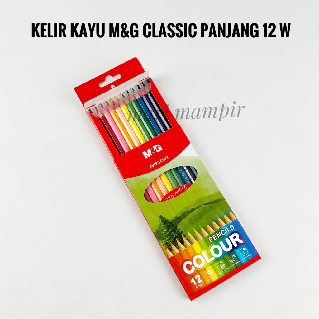 

PENSIL WARNA / KELIR KAYU M&G CLASSIC 12 WARNA PANJANG