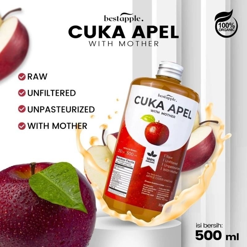 

Cuka Apel original - 500ml - diet detok - apel terbaik