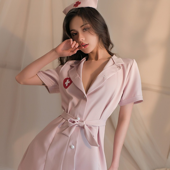 Kostum Suster Sexy – Setelan Nurse Cosplay untuk Wanita