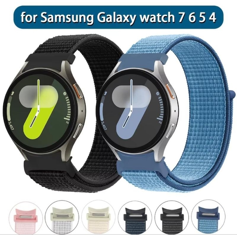 Strap Nylon SAMSUNG Galaxy Watch 7 6 5 4 44mm 40mm galaxy watch Fe 40mm 5 lte 5 pro 45mm