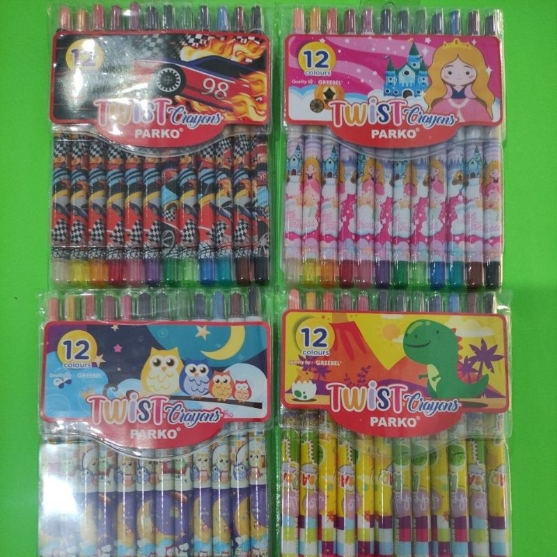 

Twist Crayon Greebel Parko 12 Warna