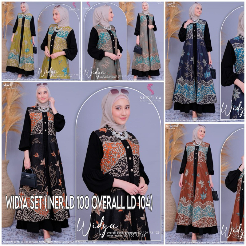 GAMIS DRESS WIDYA SERIES MOTIF BATIK ORIGINAL BY SHOFIYA