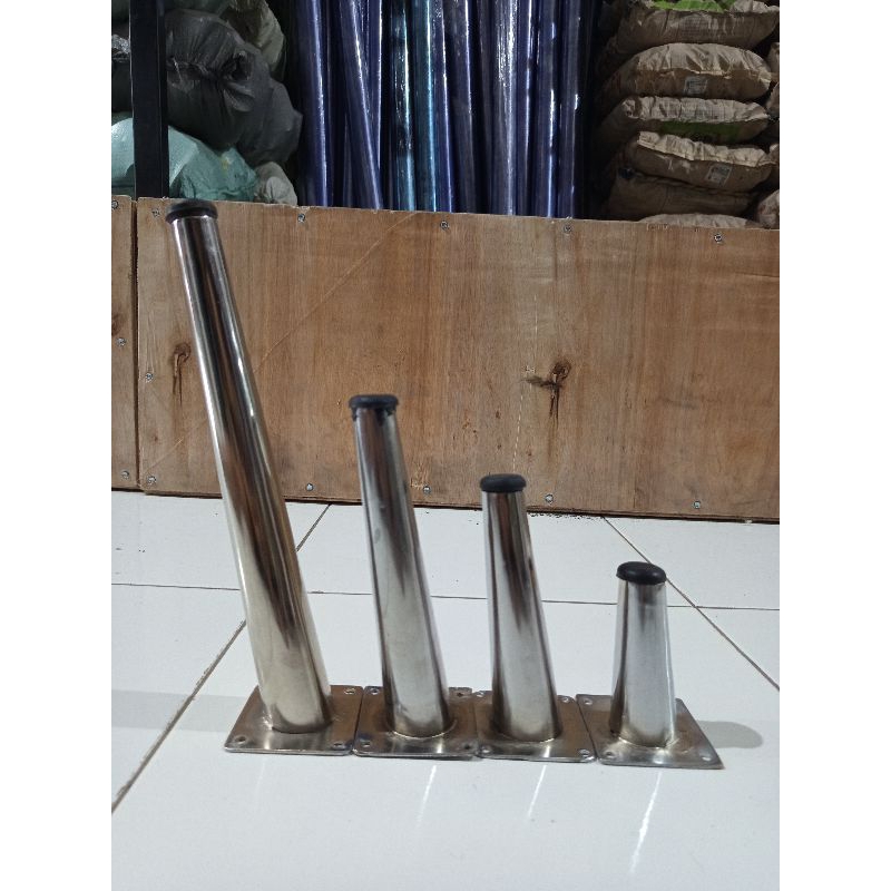 kaki kursi besi/kaki sofa retro besi/sofa leg stainless/kaki stainless kerucut