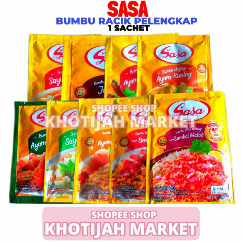 

Sasa Bumbu Racik Pelengkap Rasa 1 Pcs Ecer