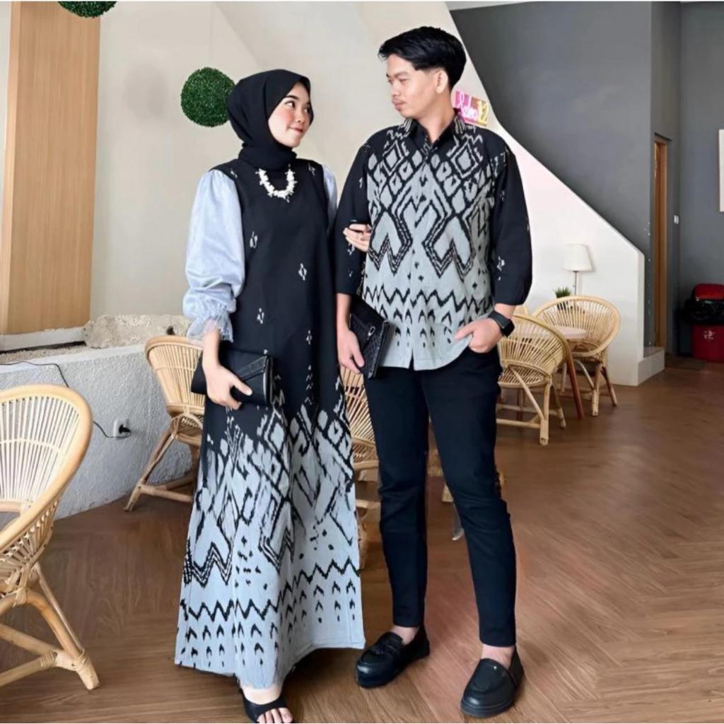 COUPLE TENUN KONDANGAN/COUPLE TENUN KEKINIAN/ DRESS KONDANGAN/KEMEJA TENUN SONGKET