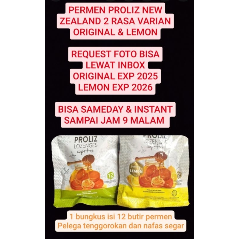 

PERMEN PROLIZ LOZENGES HDI