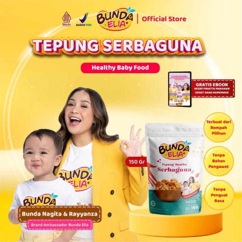 

Bumbu Bunda Elia BPOM Tepung Crispy Non MSG Non Pengawet / Tepung Bumbu Serbaguna Non MSG MPASI