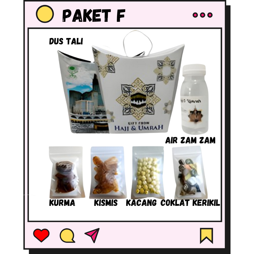 

Paket oleh-oleh haji dan umroh paket dus teng-teng Paket F