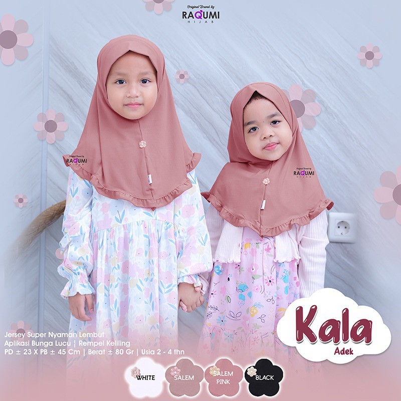 KALA ADIK BRAND ORI BY RAQUMI // HIJAB ANAK // HIJAB KIDS // HIJAB SEKOLAH // HIJAB REMPEL // HIJAB 