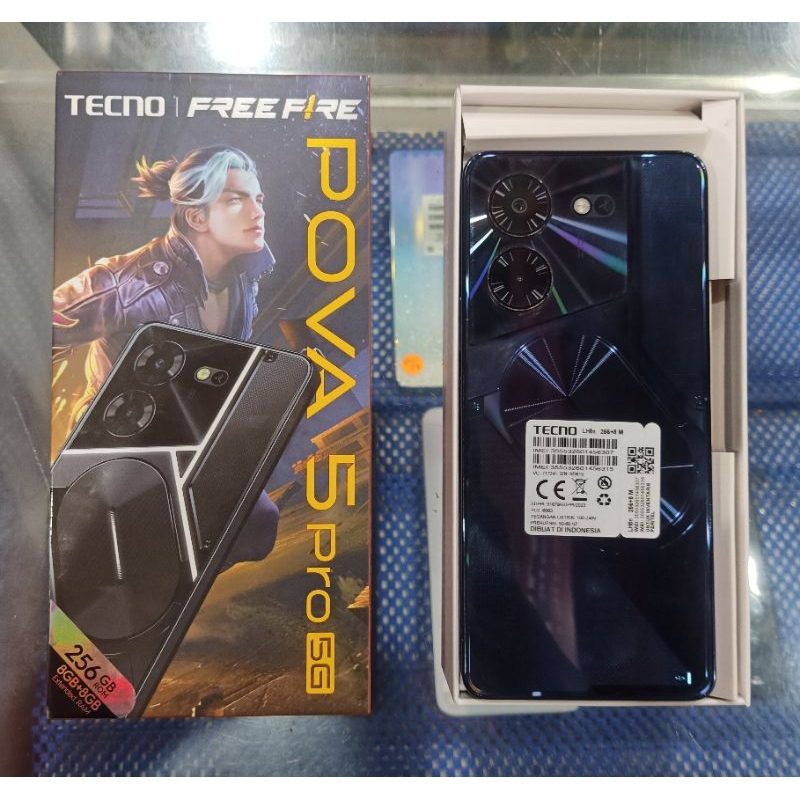 tecno pova 5 pro 5g 8/256gb second fullset