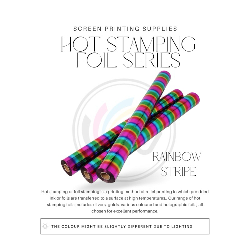 

Hot Stamping Foil Rainbow Grade A Percetakan Sablon (64x120M)