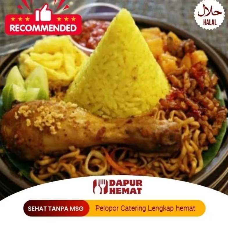 

Dapur Hemat - Tumpeng Mini Ayam Goreng Pot 10 Lezat Nikmat Halal Higenis Mewah Pas Untuk Semua Acara