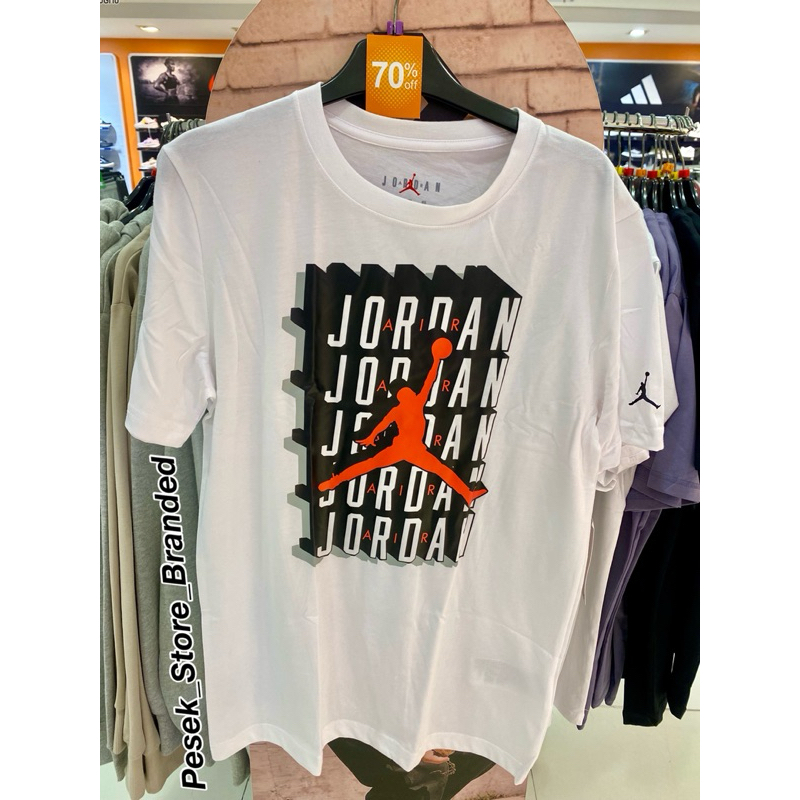 kaos remaja nike jordan warna hitam & putih original sale
