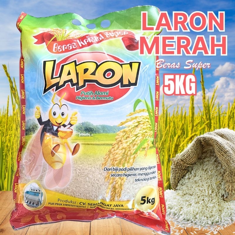 

Beras Super Premium Laron Merah Rasa dan Kualitas Terjamin dengan campuran Pandanwangi