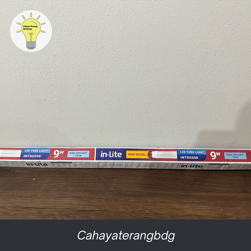 LAMPU LED INLITE TL TUBE LIGHT NEON T8 9WATT-INT8G008