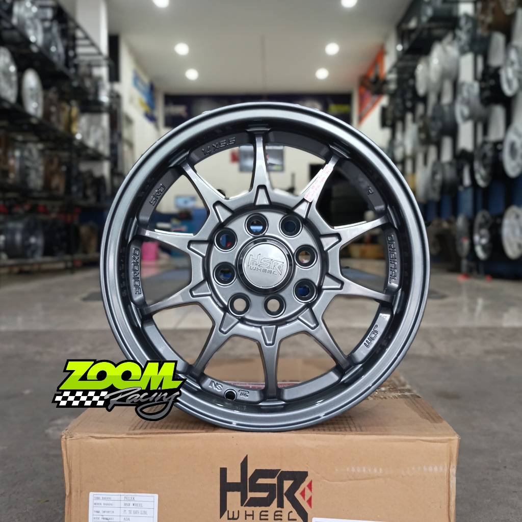 Velg Mobil HSR Boroko SRD Ring 14 Untuk Brio, Vios, Agya, Ayla, Avanza, Xenia, Veloz, Karimun