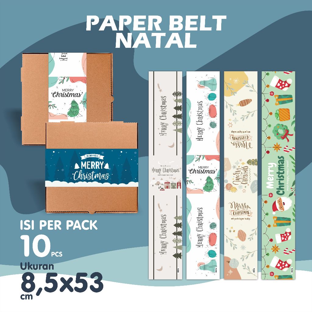 

Paper Belt NATAL - Paper Sleeve - paperbelt christmass - paperbelt hampers natal