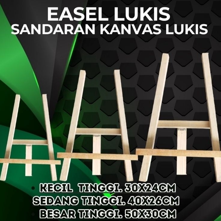 

Baru Kekinian easel lukis sandaran lukis kecil 3x24cm sedang 4x26cm besar 5x3cm