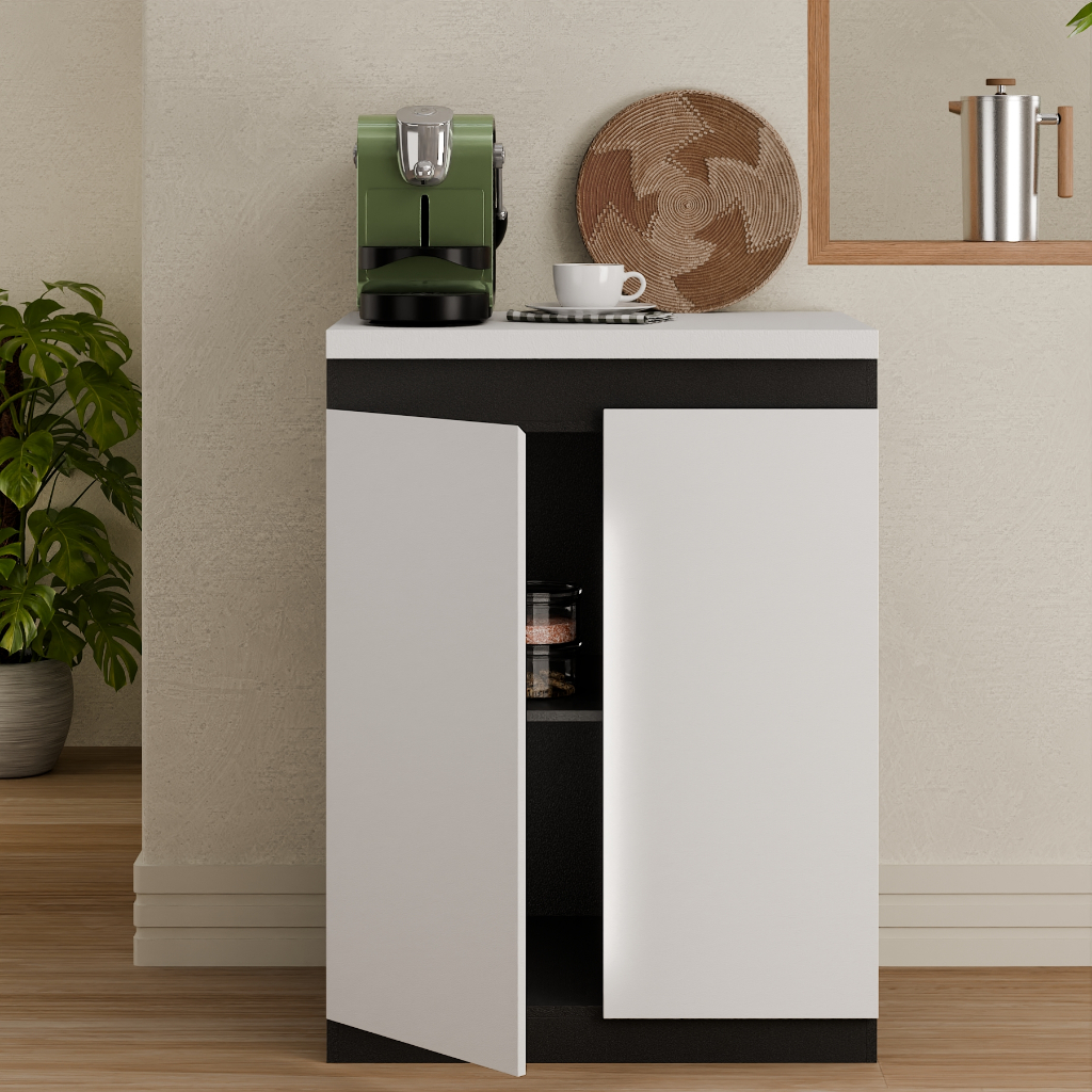 lemari kabinet dapur minimalis kitchen set bawah 2 pintu rak piring gelas rak dapur ambalan rak komp